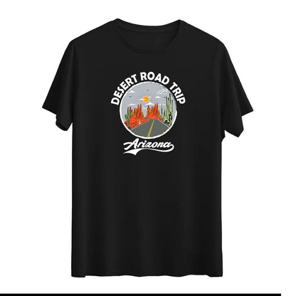 Desert Road Trip Arizona T-shirt – Macera ve Özgürlüğü Yansıtan Tasarım