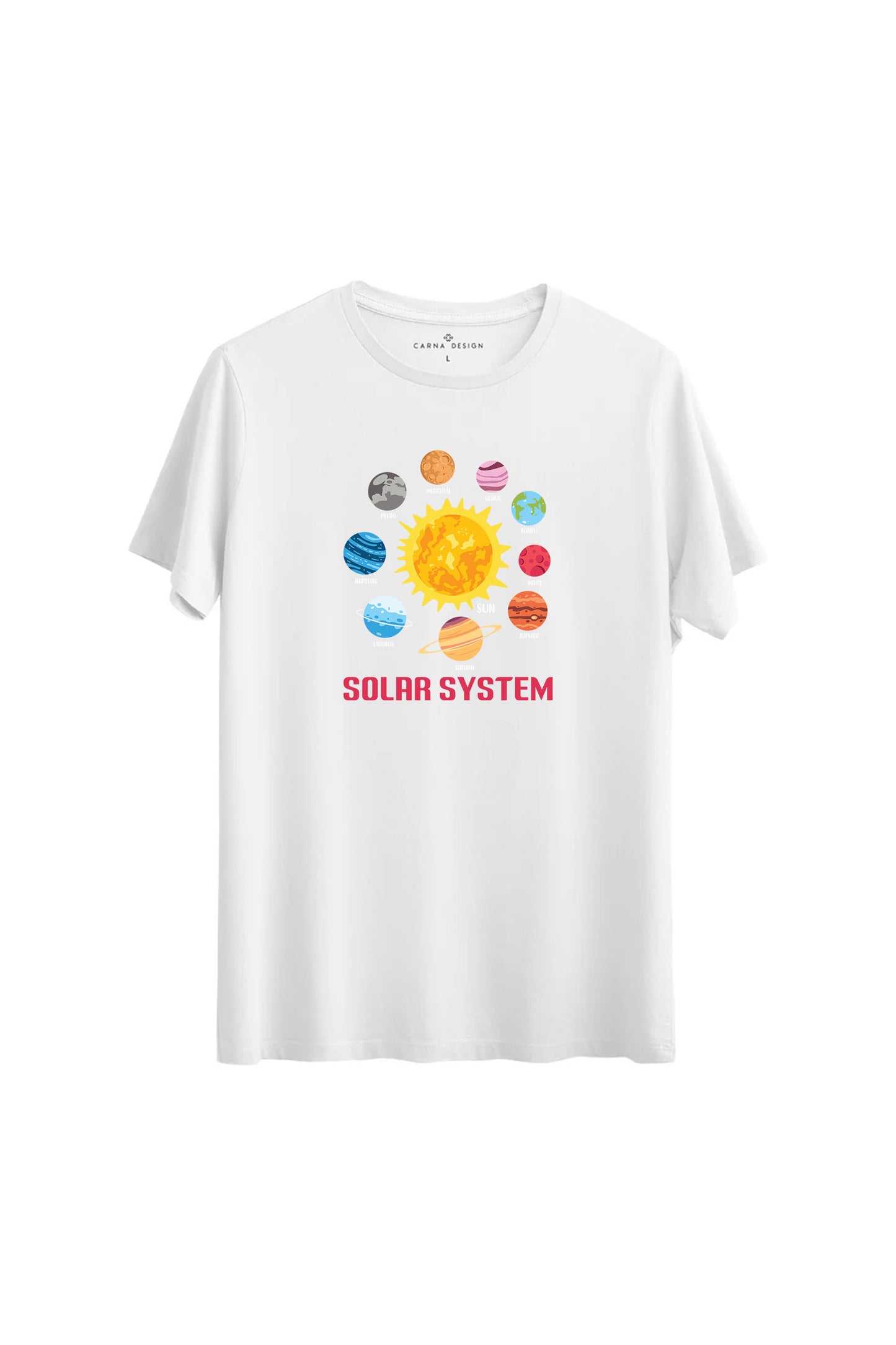 "Solar System T-shirt – Evreni Üzerinde Taşı!"