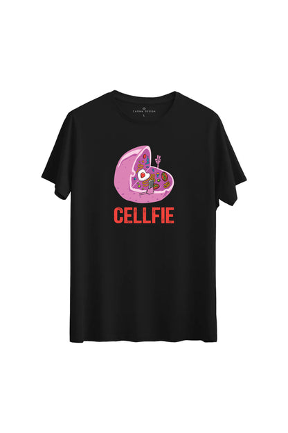 "Selfie Çeken Hücre T-shirt – Bilimin Eğlenceli Yüzünü Giy!"