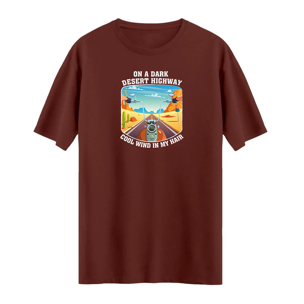 On a Dark Desert Highway – Maceracı Ruhlara Özel T-shirt