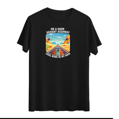 On a Dark Desert Highway – Maceracı Ruhlara Özel T-shirt