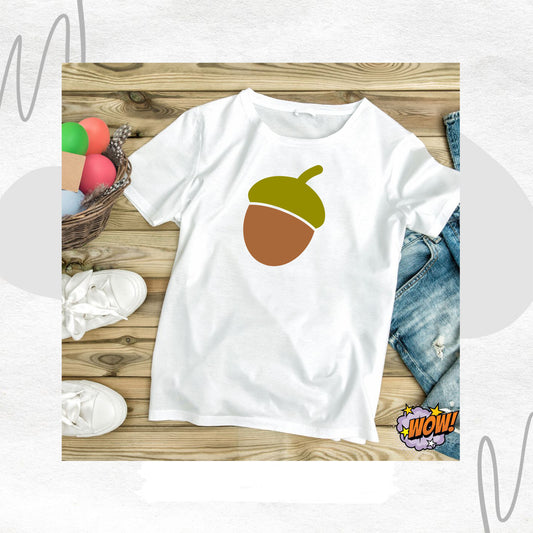 Tatlı Fındık T-shirt – Doğanın Sevimliliğini Stilinde Taşı!