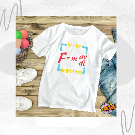 Kuvvet Veren Newton Formüllü T-shirt – Bilimi ve Gücü Üzerinizde Taşıyın!