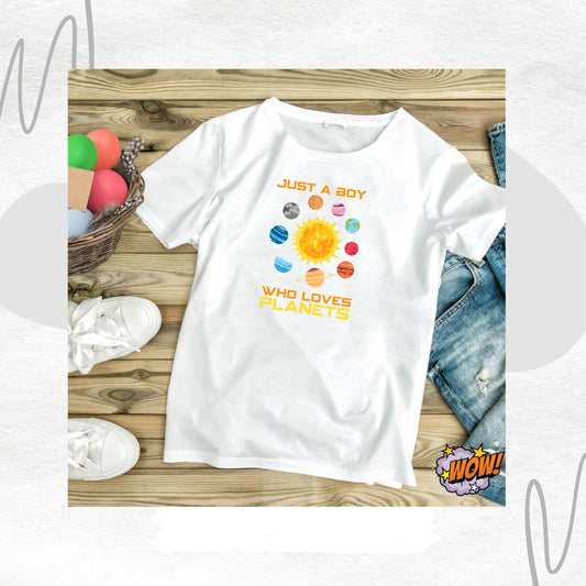 Planets T-shirt – Evrenin Renkli Güzelliklerini Üzerinde Taşı!