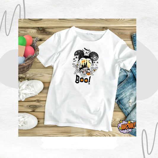 Mickey Mouse BOO T-shirt – Cadılar Bayramı Ruhu ve Sevimliliği Üzerinde Taşı!