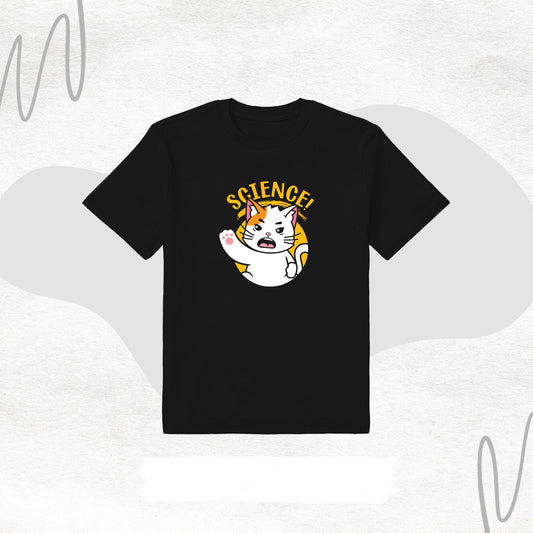 Science and Cat T-shirt – Bilim ve Kedilerin Sevimli Dünyasıyla Tarzını Yansıt!